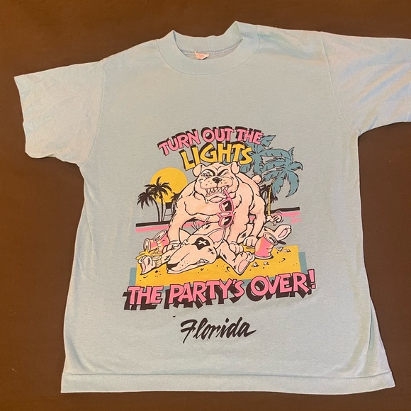 Vintage Florida Party Bulldog T Shirt Medium - Picture 2 of 6